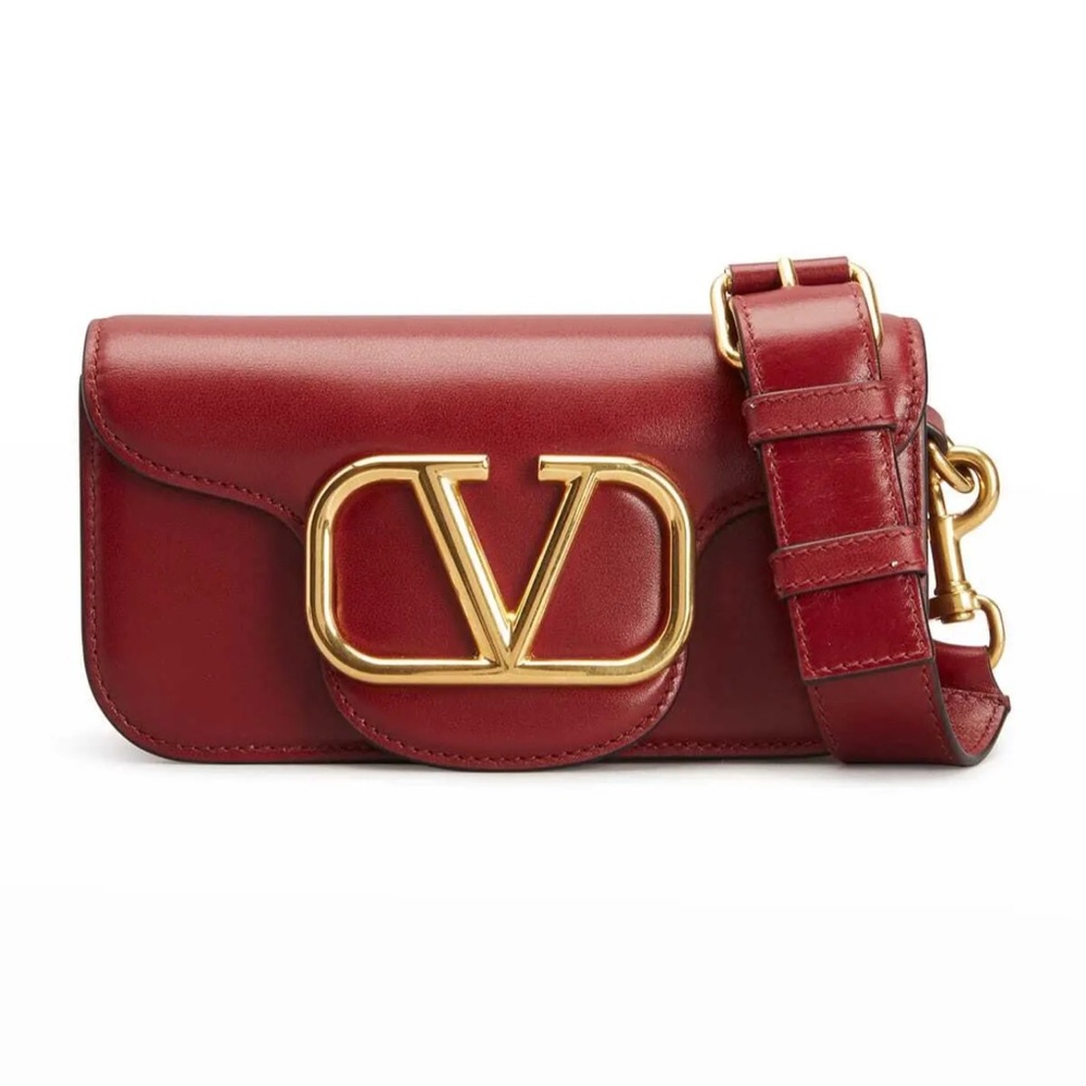 Valentino Garavani
V-Logo Leather Mini Shoulder
Bag
DARK RED